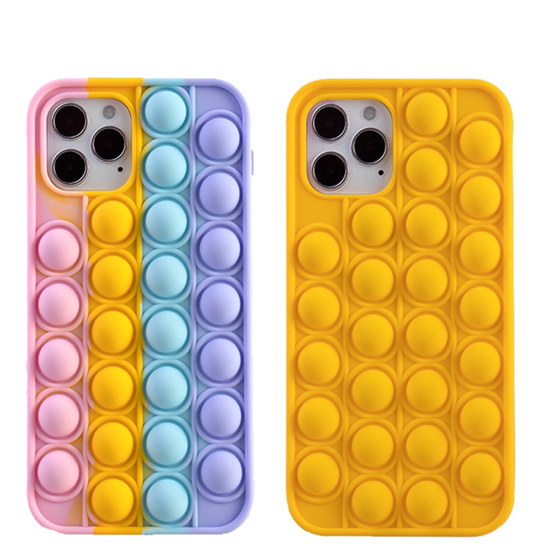 Stress Relief Fidget Bubble Wrap Iphone Case Phone Fidget Phone