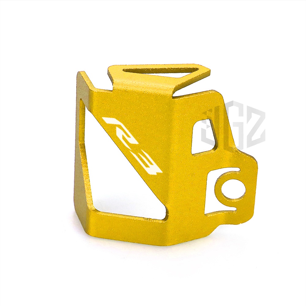 R3 Motorcycle Rear Brake Fuel Tank Fluid Reservoir Cover Guard CNC ...