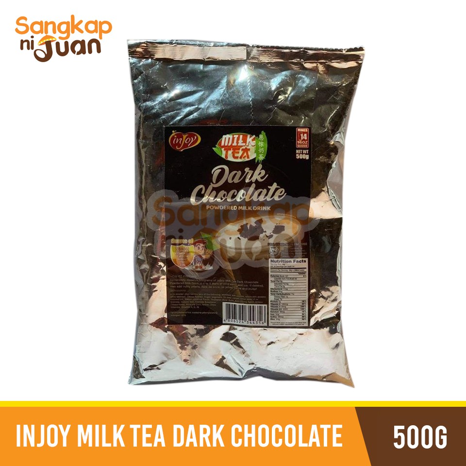 inJoy Dark Chocolate Powdered Milk Tea Drink 500g | Shopee Philippines