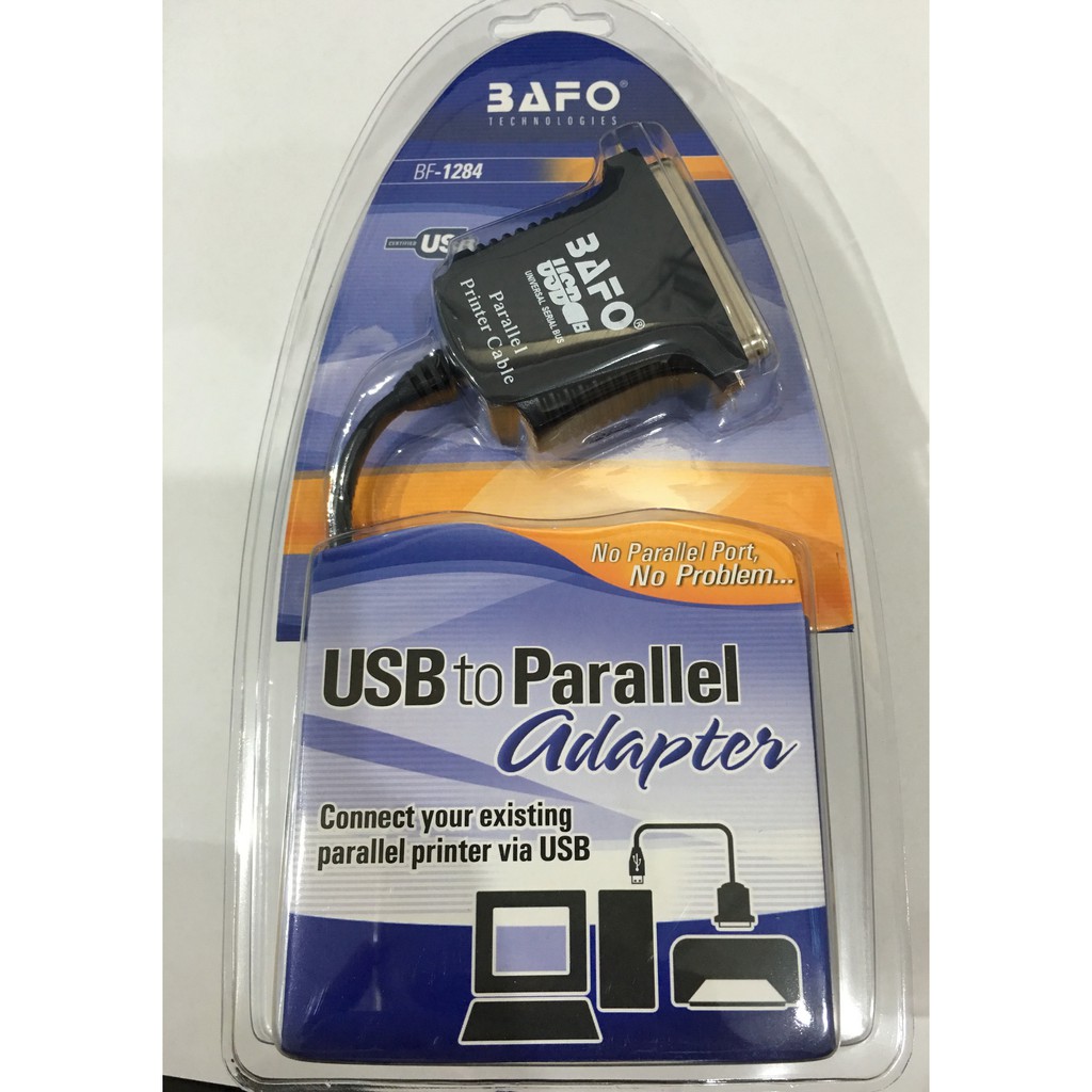 Original Premium Bafo Usb To Lpt1 Parallel Printer Converter Cable