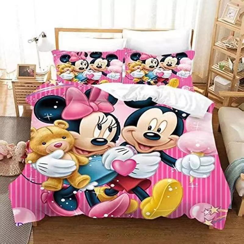 Mickey Mouse 3-Piece Duvet Cover Set | Shopee Philippines