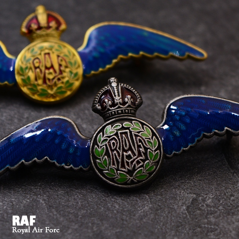 RAF British Empire Great Britain Royal Air Force Pilot Military Badge ...