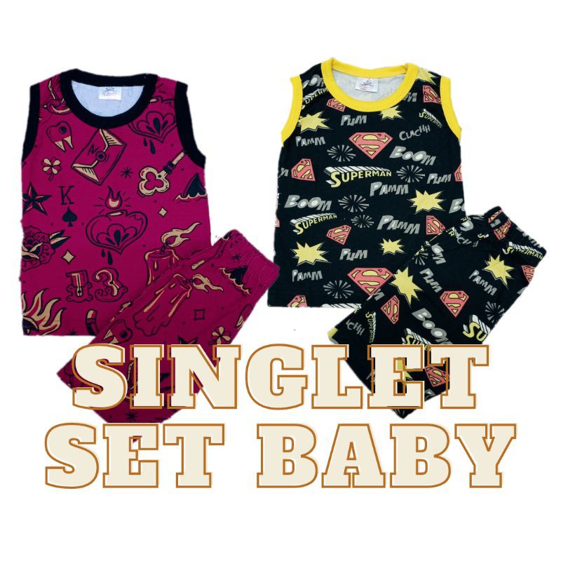Singlet set baby (12-18m) | Shopee Philippines