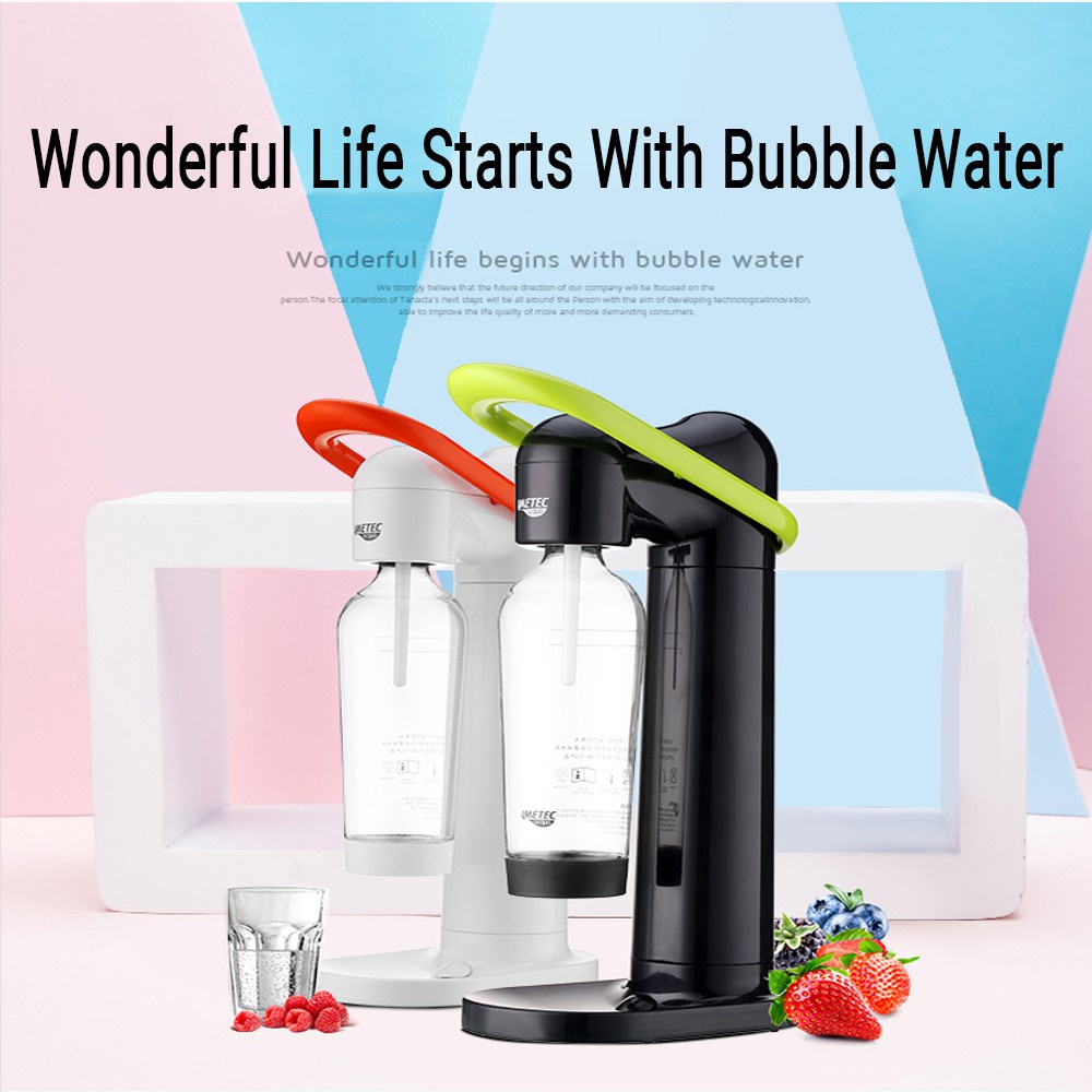 IMETEC Sparkling Water Maker, Soda Drink Carbonated Water Machine for