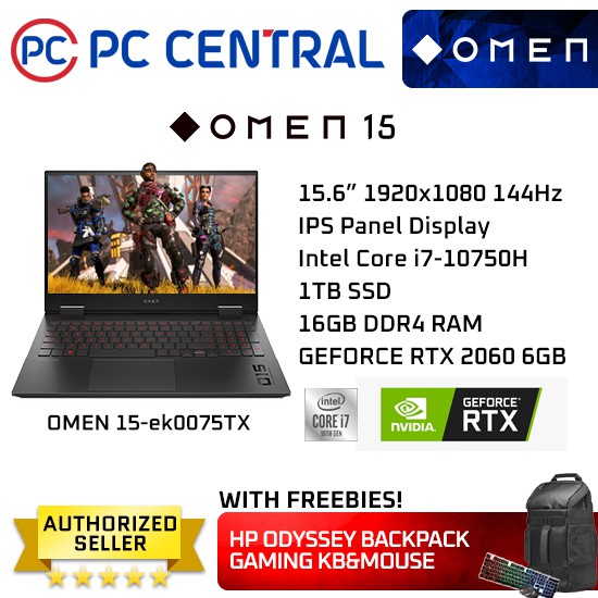 Hewlett Packard HP Omen Gaming Laptop 15Ek0075tx (15 Inch I710750h