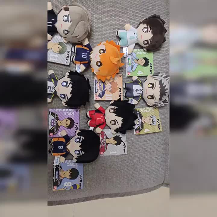 SQ3 Haikyuu Doll Keychain Plush Doll Toys Shoyo Kageyama Keyring Anime ...