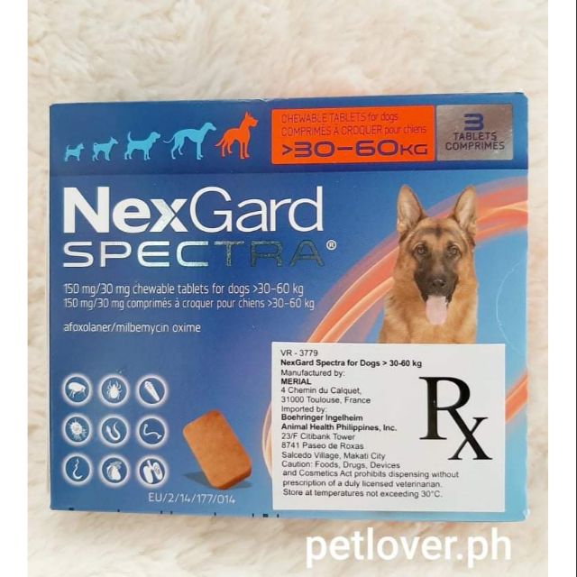 Nexgard spectra hotsell non prescription