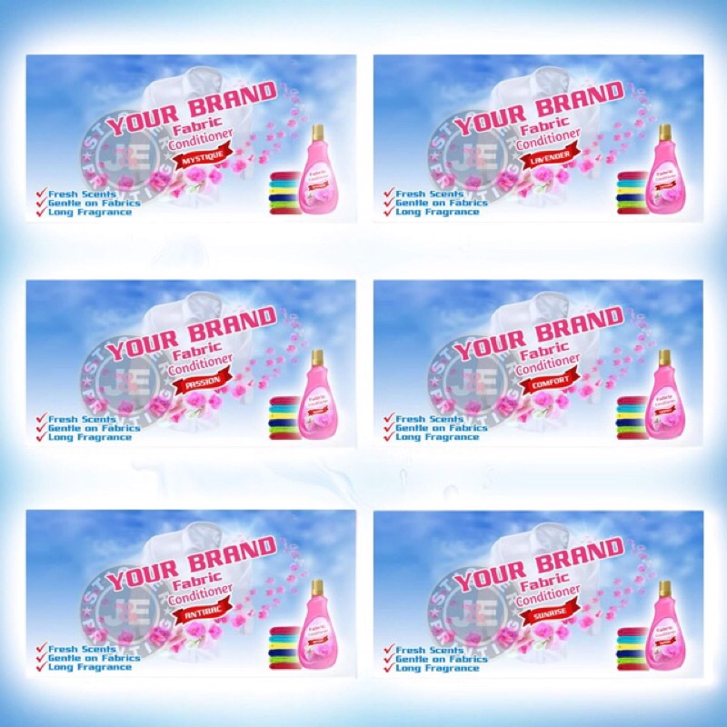 CUSTOMIZED STICKER LABEL FOR FABRIC CONDITIONER 15PCS. Shopee Philippines
