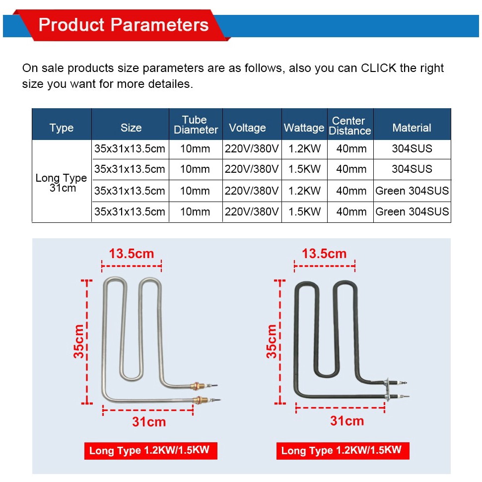 Fk82 Long Handgun Shape Electric Sauna Stove Heating Element Voltage