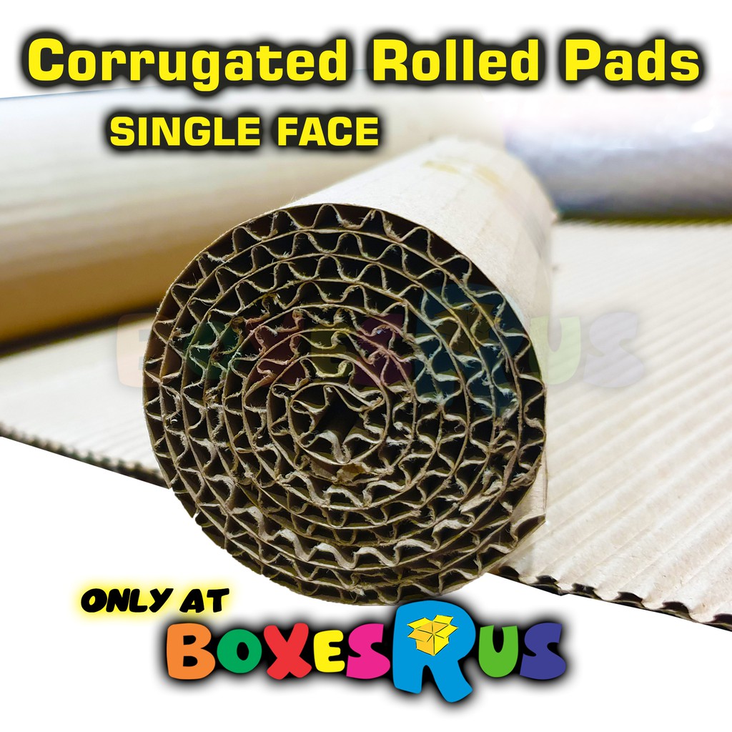 Rolled Carton 24 inches x 3 meters Single Face Corrugated DIY Cardboard ...
