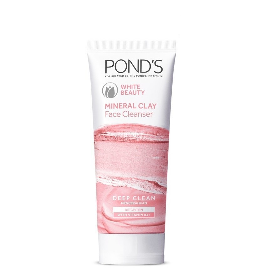 Ponds White Beauty Mineral Clay Face Cleanser for Brighter Skin 100