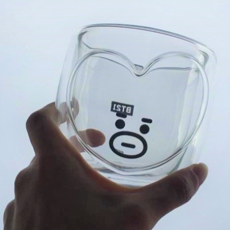 BT21 Cooky Double Wall Glass Cup