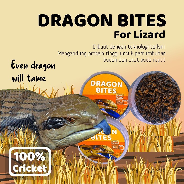 Photo inspiration: Gallery Detail: Dragon Bites Dry Cricket Reptile Food Pellet Feed 100Gr