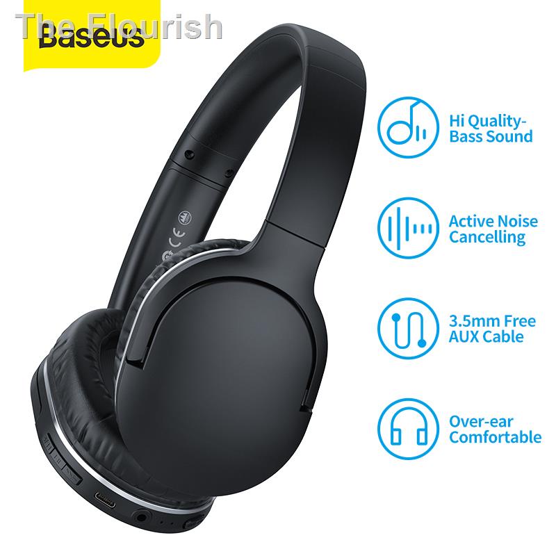 Baseus D02 Pro Bluetooth Headphone Stereo Wireless Head