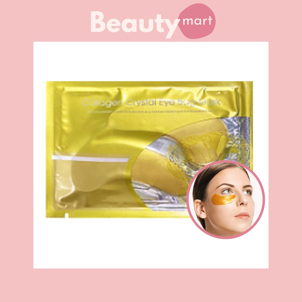 24k Gold Collagen Eye Patches for Dark Circles, Puffy Eye Bags, Anti