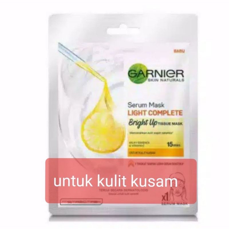 Garnier Mask Tissue Sheet Mask/Light Complete/Sakura White/Men | Shopee ...