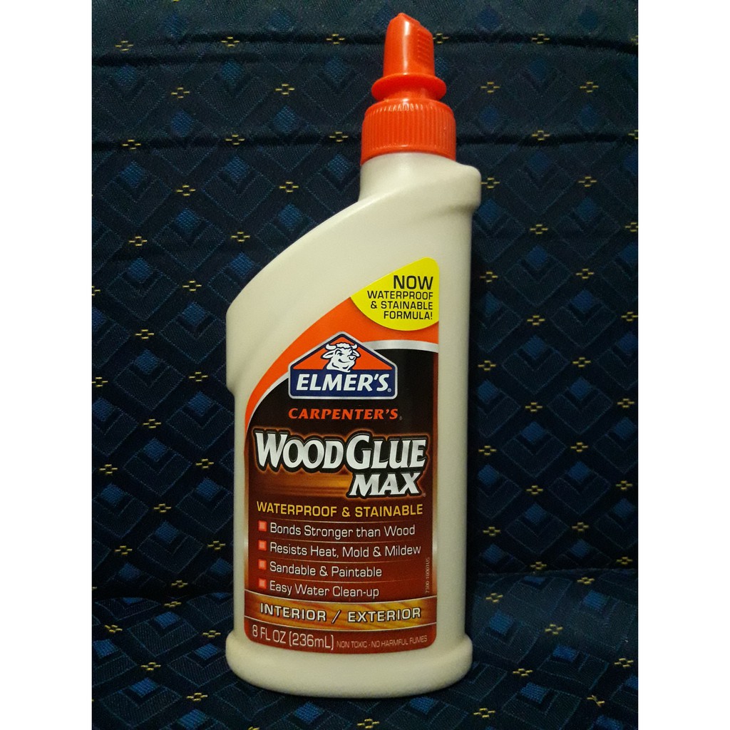 Elmer's Wood Glue Max Waterproof & Stainable 8 FL OZ