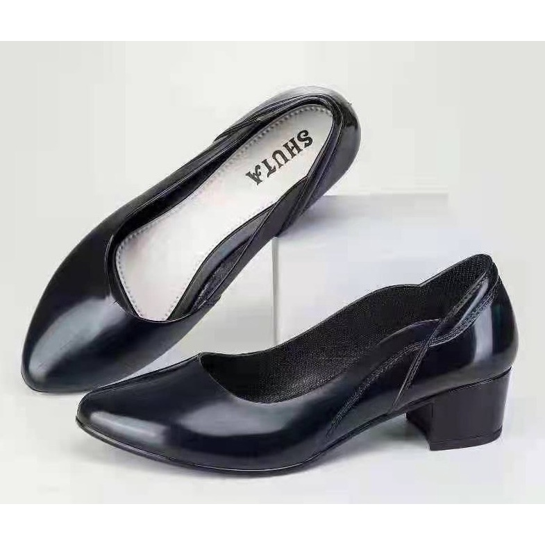 Black Shoes for Women with Heels School Shoes for Girls