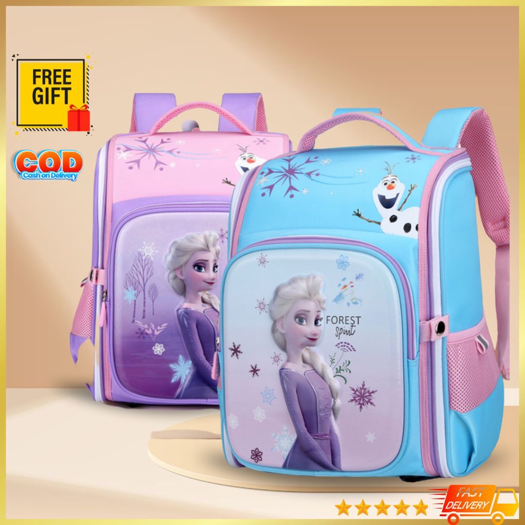 Frozen motif elementary school children's backpack | Kids backpack ...