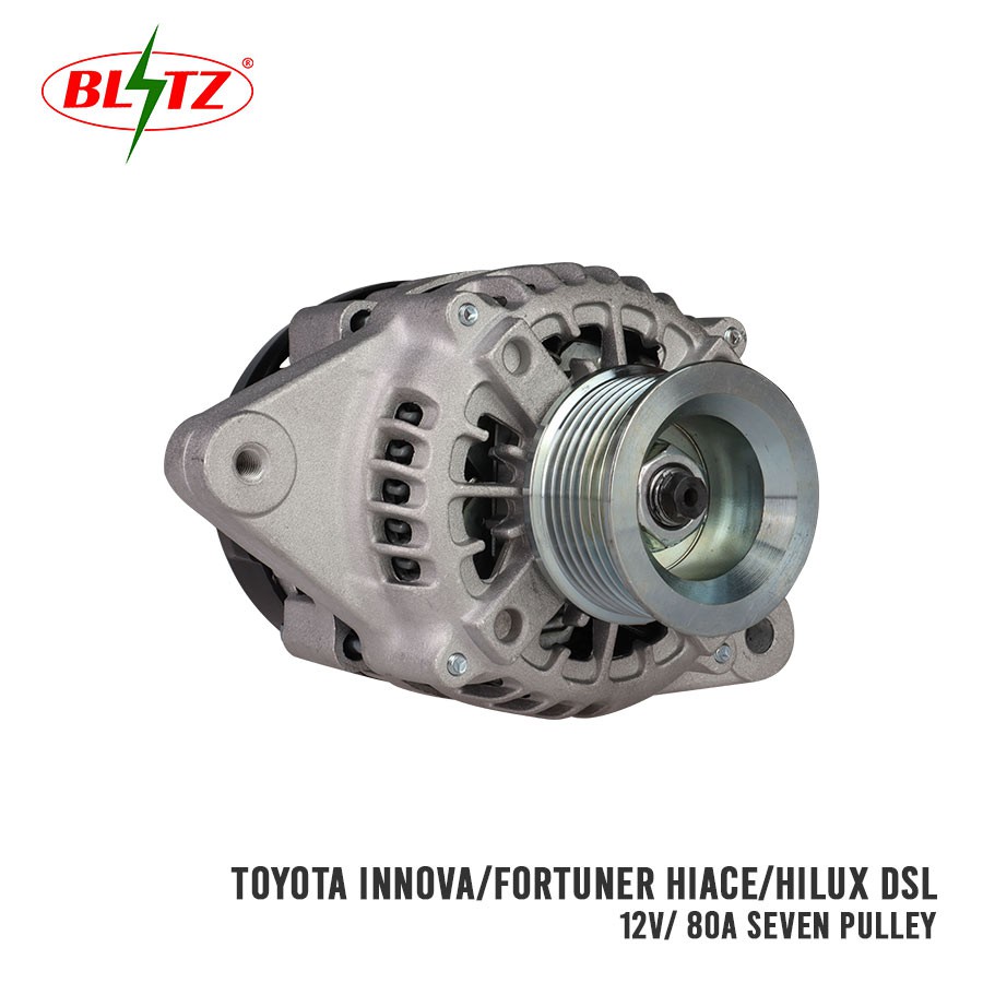 TOYOTA INNOVA FORTUNER DIESEL 12V 80A FIVE PULLEY BLITZ ALTERNATOR