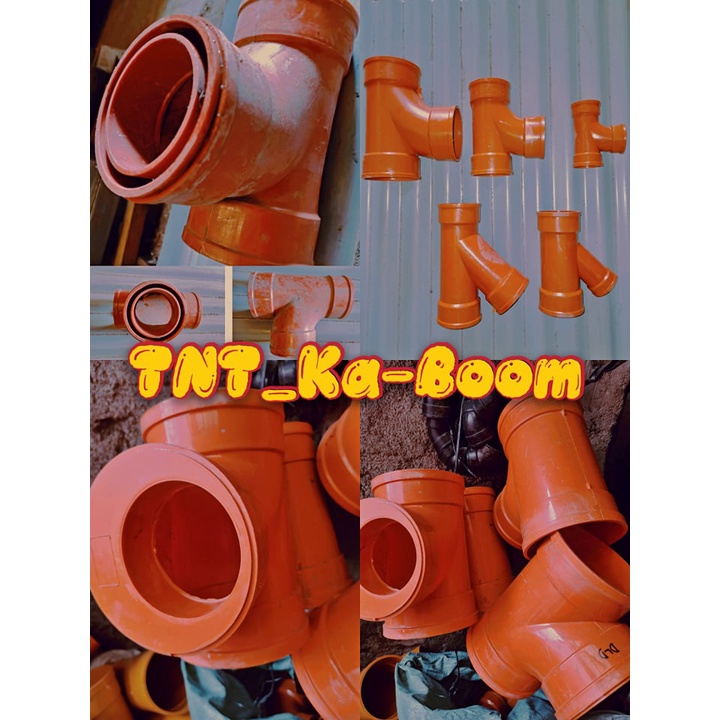 PVC Neltex(Makapal) Orange Tee & Wye | Size 2 To 4x3 | Good Quality ...