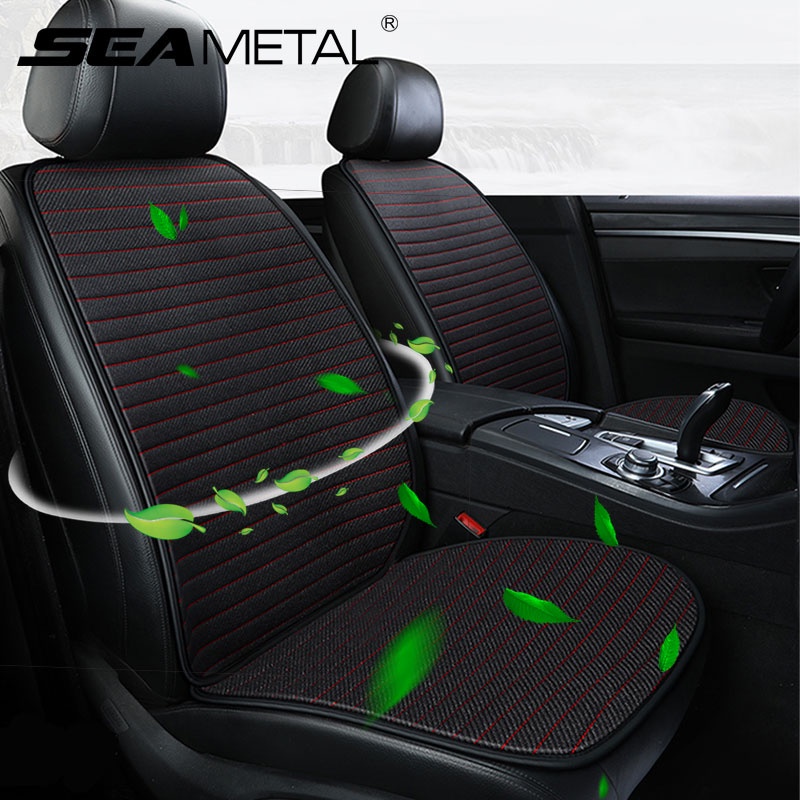 SEAMETAL Linen Car Seat Cover Universal Auto Seats Covers Breathable