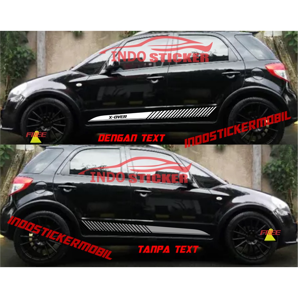 Sticker X OVER STICKER SUZUKI X OVER SX 4 SIDE DECAL CAR STICKER ...