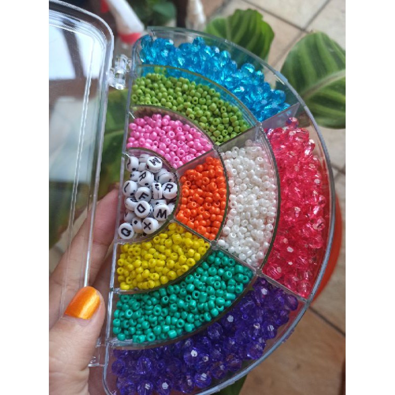 7000 pcs. glass beads set and seed beads Shopee Philippines