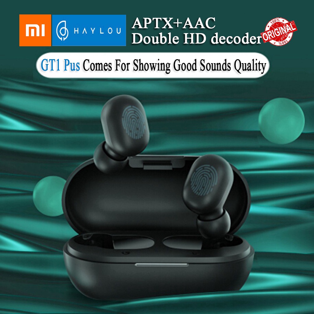 Newest Haylou GT1 Plus APTX 3D Real Sound Wireless earbuds DSP Noise Cancelling Bluetooth Tws T