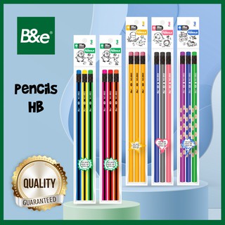 Bnesos Stationary School Supplies B&e Pencil #2 3Pcs 5 Styles | Shopee ...