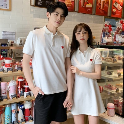 Couple polo sales shirt and dress