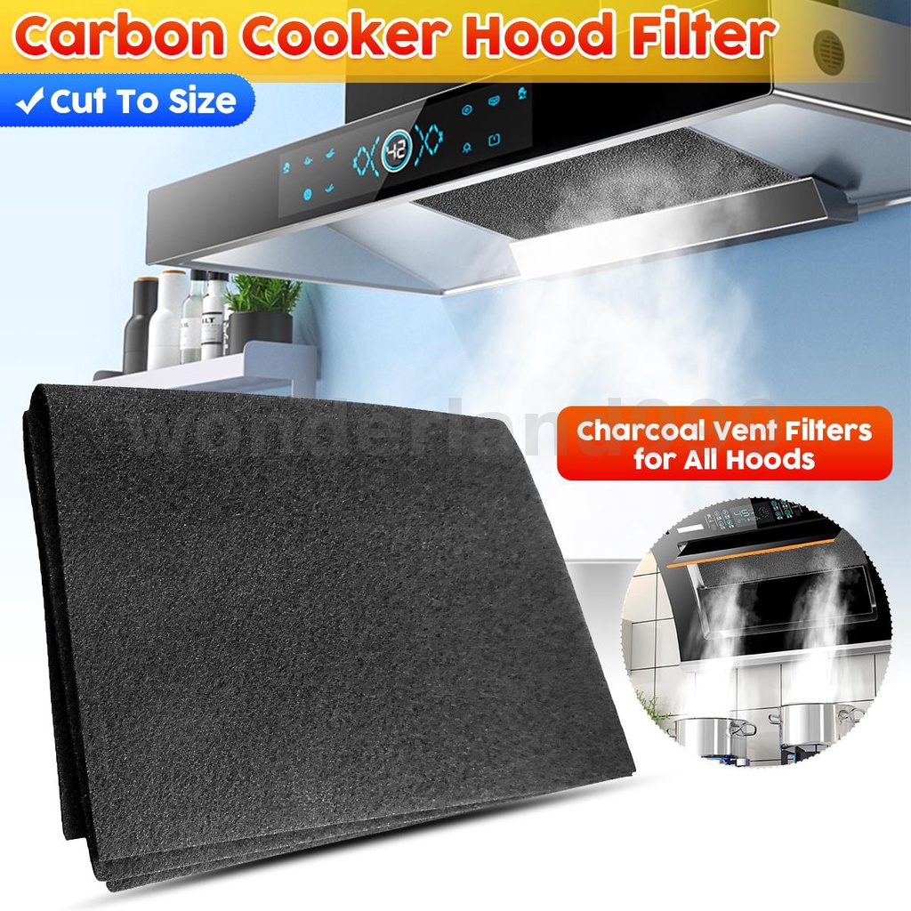 57*47cm Carbon Cooker Hood Filter Cut To Size Charcoal Vent Filter for