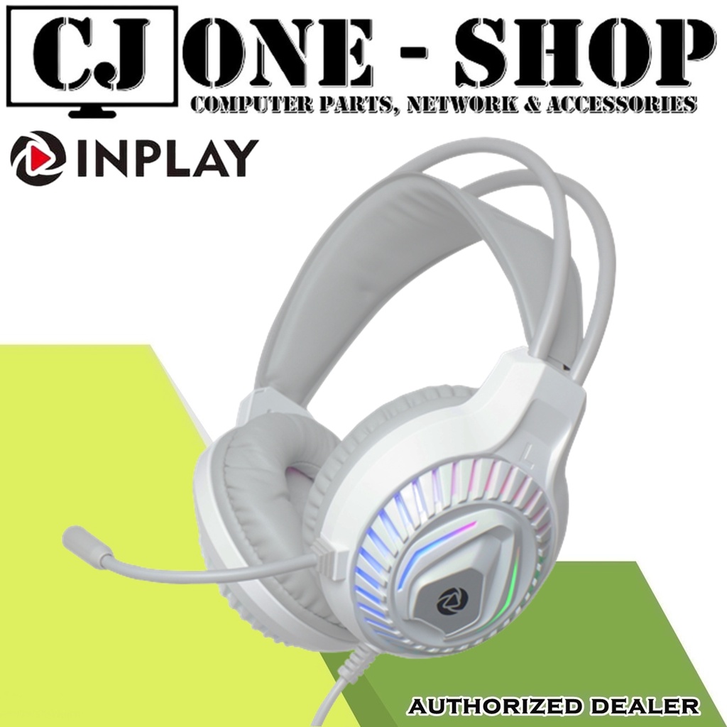 INPLAY H20 Gaming Headset RGB Light Noise Cancellation Wired Headphone