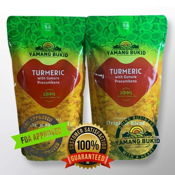 Yamang Bukid Turmeric Powder 10 in 1 Tea (2 packs 400 Grams) Shopee