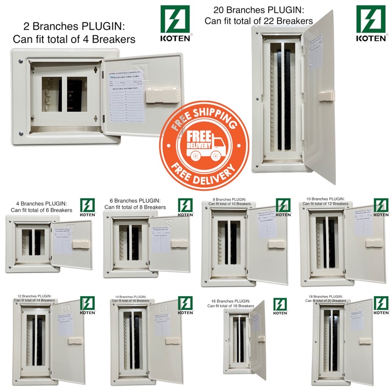 economy-koten-panel-board-for-plugin-breakers-2-4-6-8-10-12-14