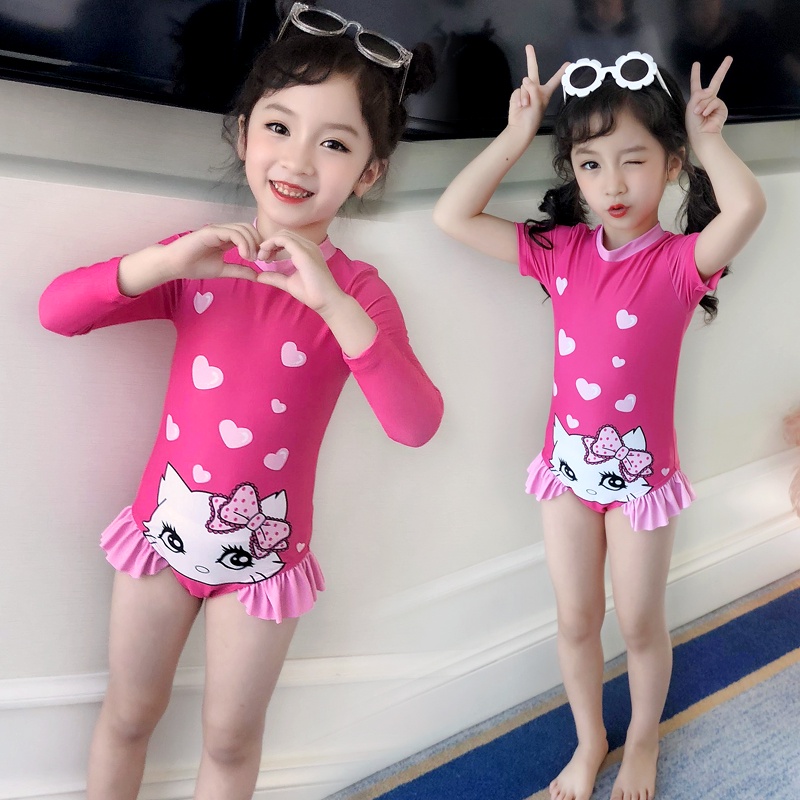 ™Children s swimsuits, female one-piece baby swimsuits, cute girls ...