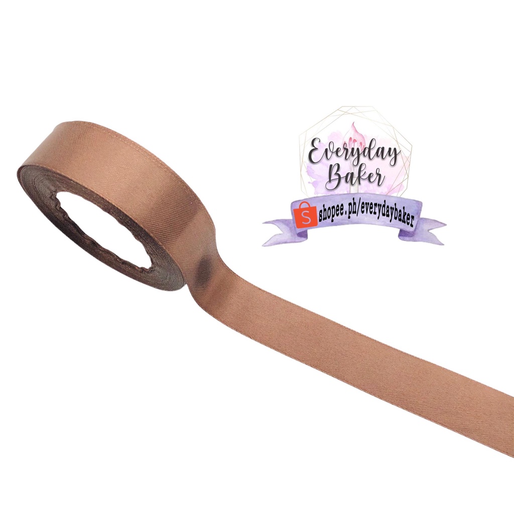 EVERYDAY BAKER-1 inch Plain Satin Ribbon | Shopee Philippines