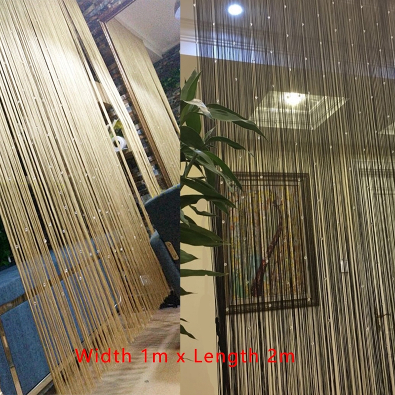Width 1m x Length 2m Acrylic Crystal Bead Curtain Tassel Door Curtain ...