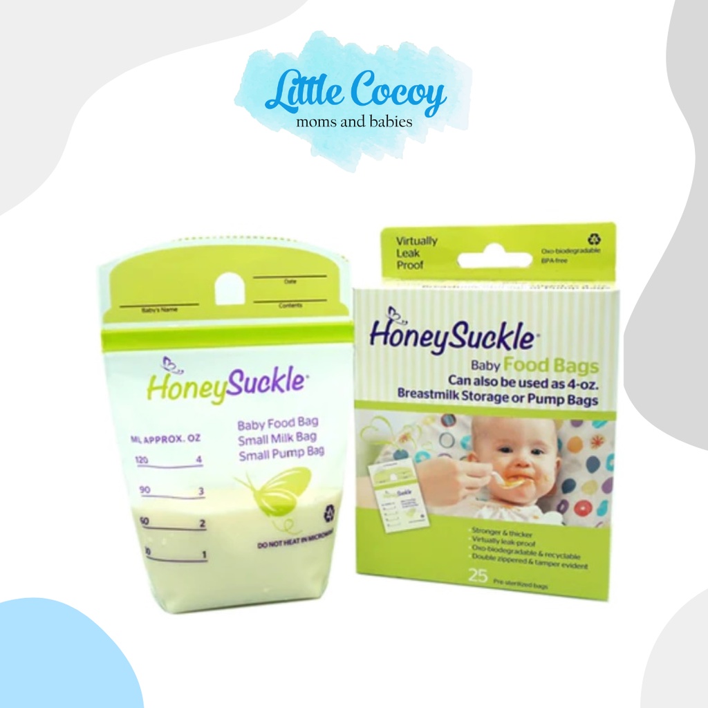 Honeysuckle Breastmilk Storage Bags Shopee Philippines
