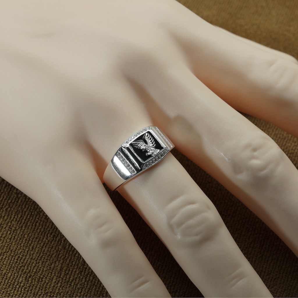 Italian silver rings for on sale men