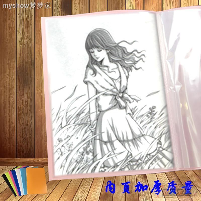 4k Drawing Holder Organizer Sketch Book a2 Folder Album Paper Clip∈