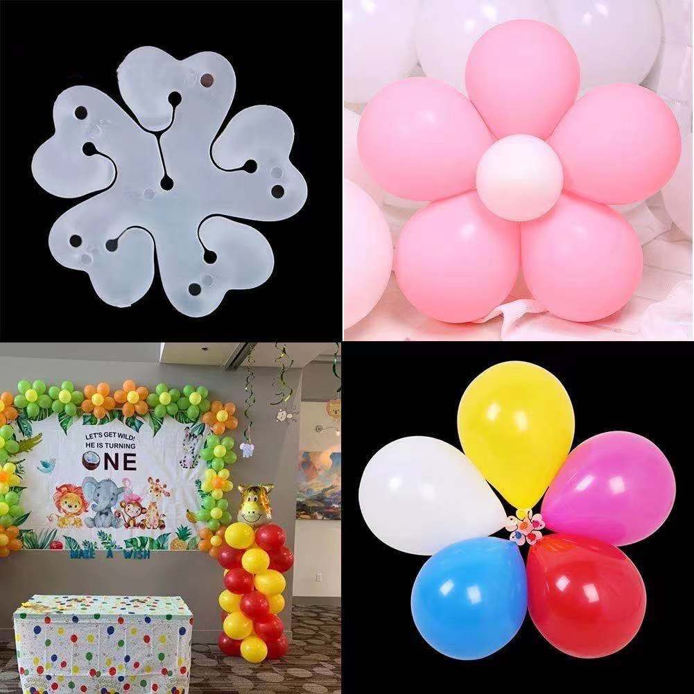 Reusable Balloon Clips Flower Shape Balloons Modeling Tool Plastic