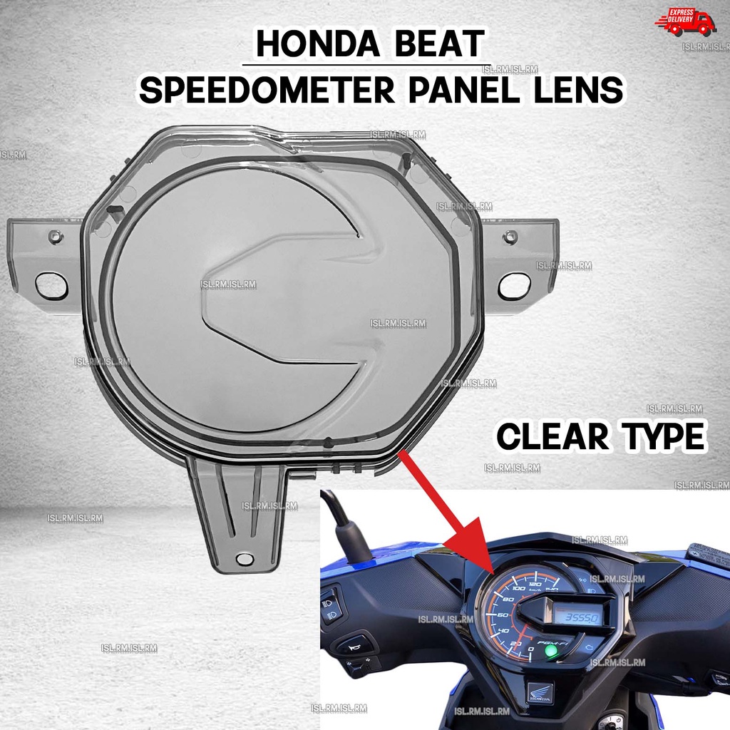 Honda Beat Fi Speedometer panel lens replacement CLEAR/ SMOK3D Plug and