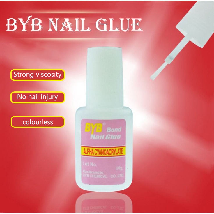 1 Bottle 2g/10g Nail Glue Super Strong Adhesive for Fake Nails Nail Art ...