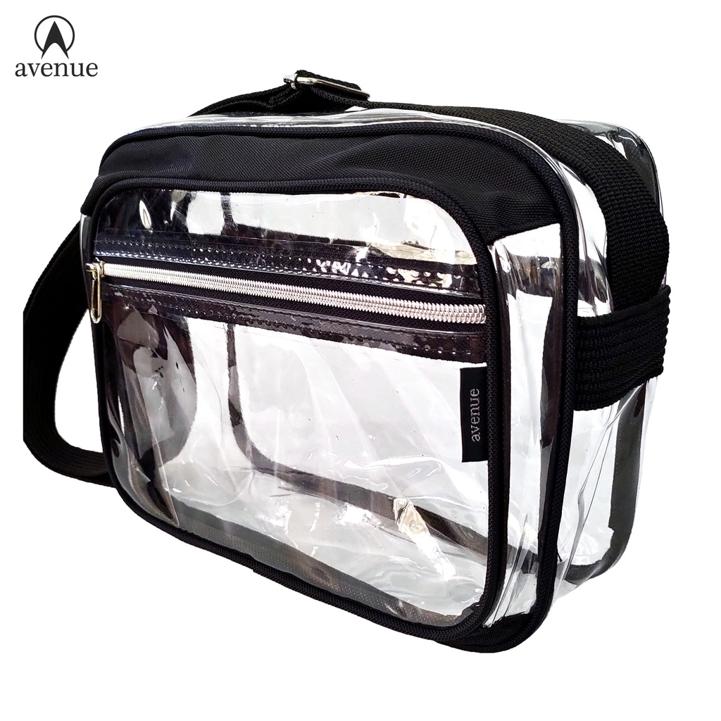 Avenue Transparent PVC Clear Sling Bag 515 Shoulder Bag Thick Plastic