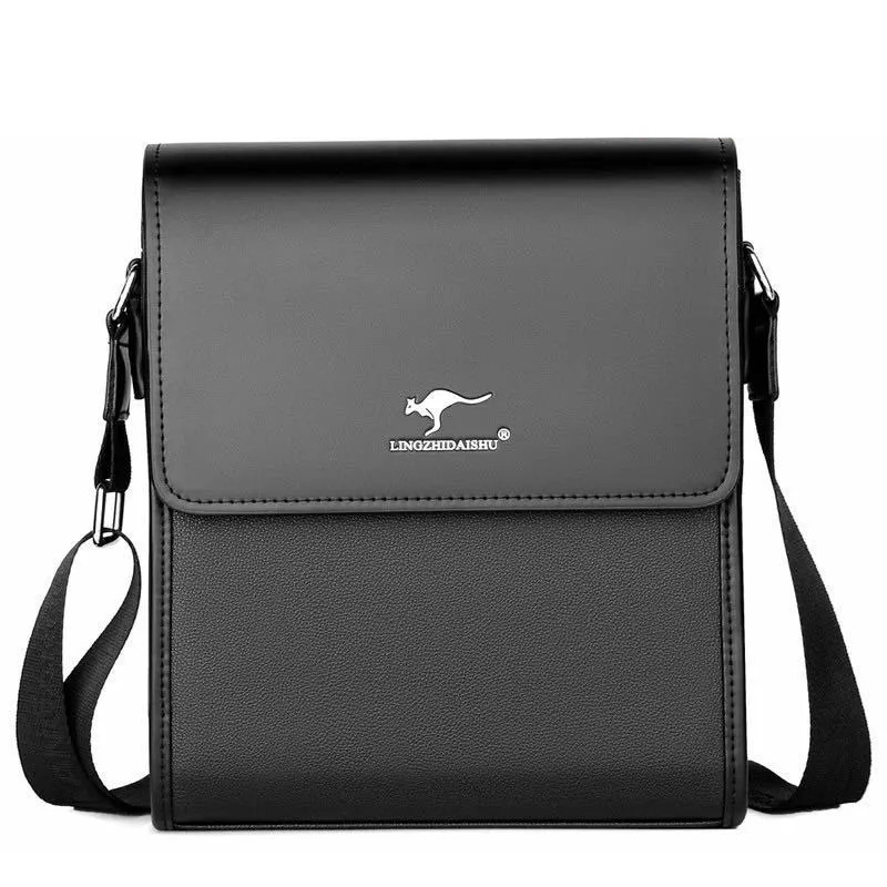 Men's shoulder bag leather business messenger bag for men Kangaroo ...