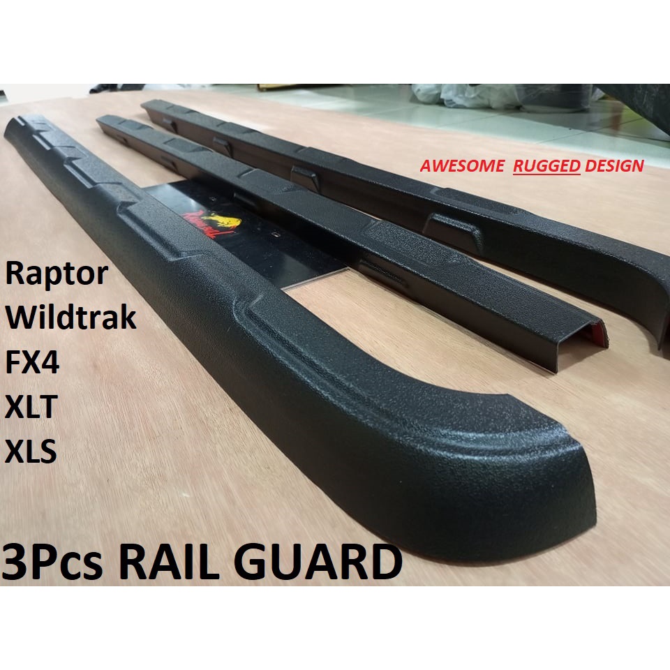 2012 - 2022 Ford Raptor, Rangers Wildtrak, FX4, XLT, XLS - Rail Guard ...