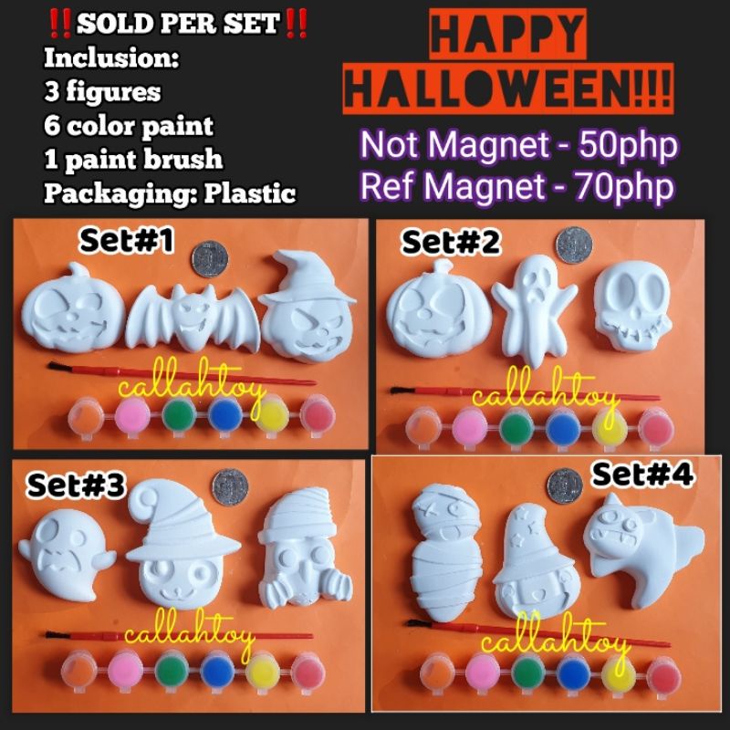 Plaster Paintable Figurines - Set of 3