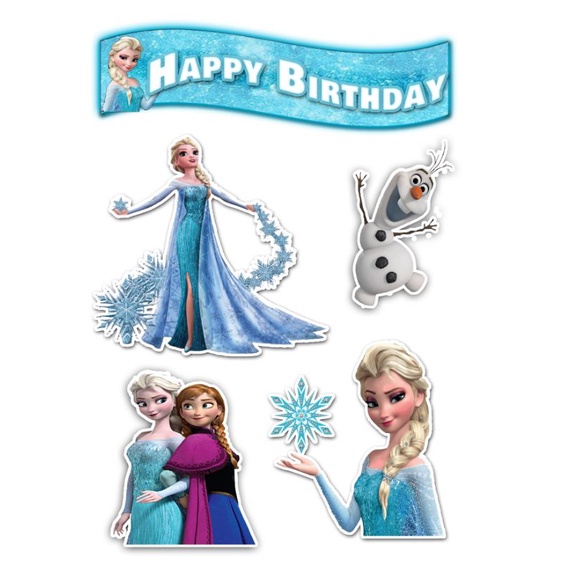 FROZEN CAKE TOPPER SET | Shopee Philippines