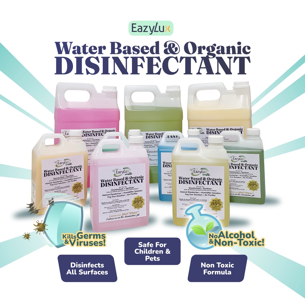 EazyLux 12in1 Disinfectant Solution WaterBased Organic Room Humidifier